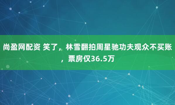 尚盈网配资 笑了，林雪翻拍周星驰功夫观众不买账，票房仅36.5万
