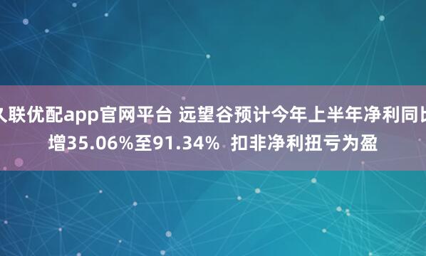 久联优配app官网平台 远望谷预计今年上半年净利同比增35.06%至91.34%  扣非净利扭亏为盈